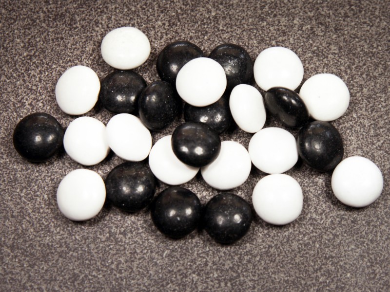 Schwarz Weiß Pastillen